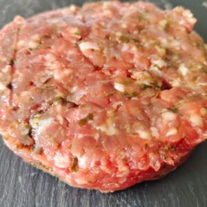 Hamburguesa de vedella amb espinacs
