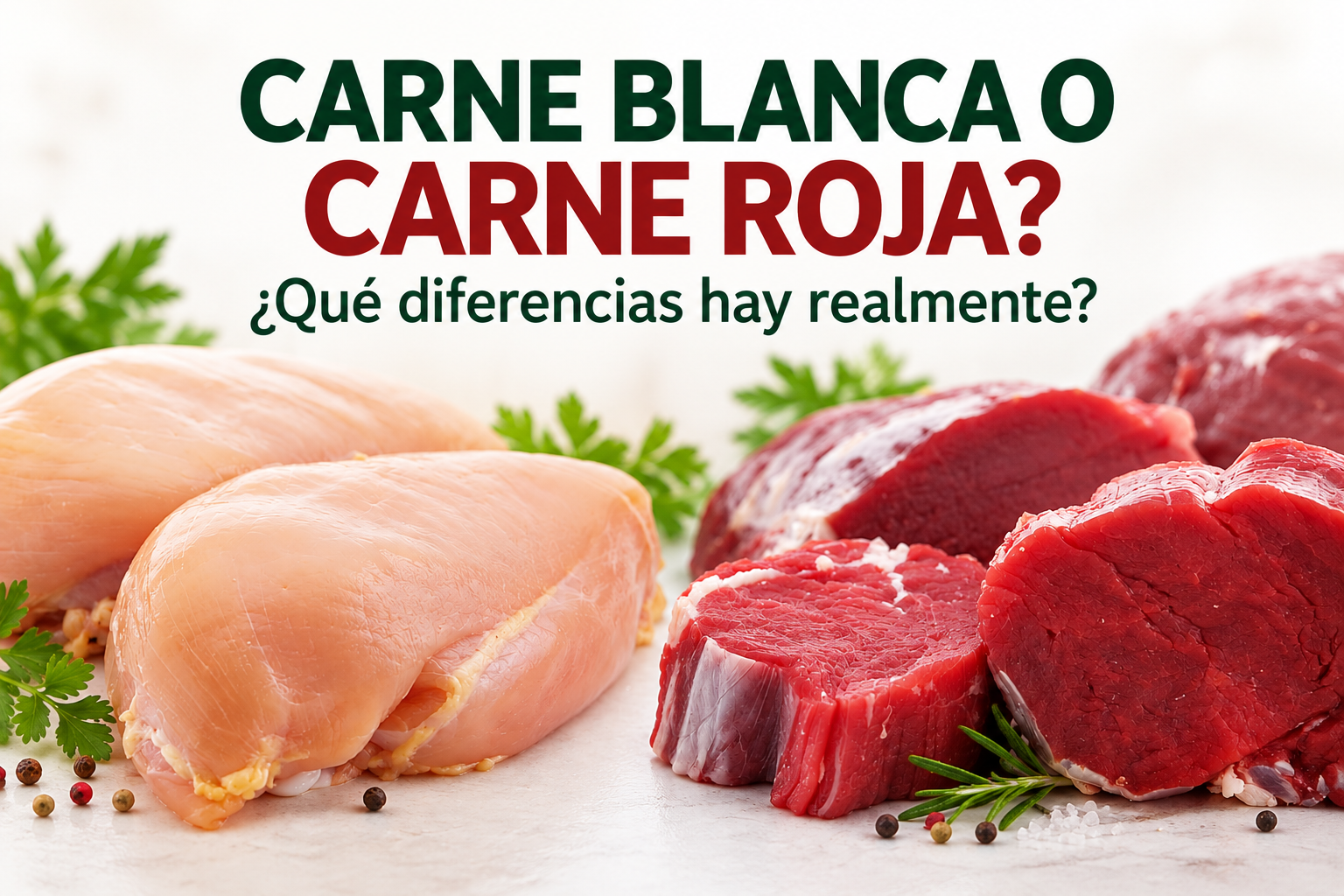 Carne blanca o carne roja?