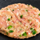 hamburguesa de pollastre amb espàrrecs